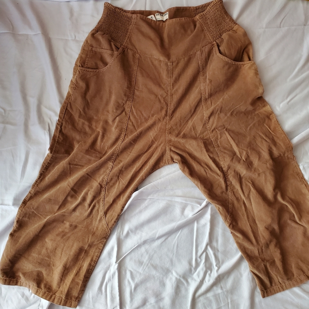 Free People Lunan Harem Cropped Corduroy XL NWT